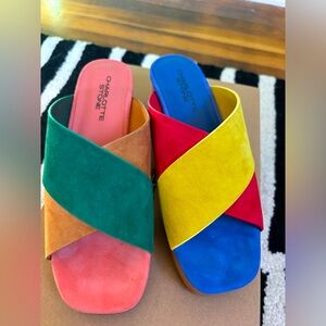 Charlotte Stone Amos Clog Sandals in Kingston size 6